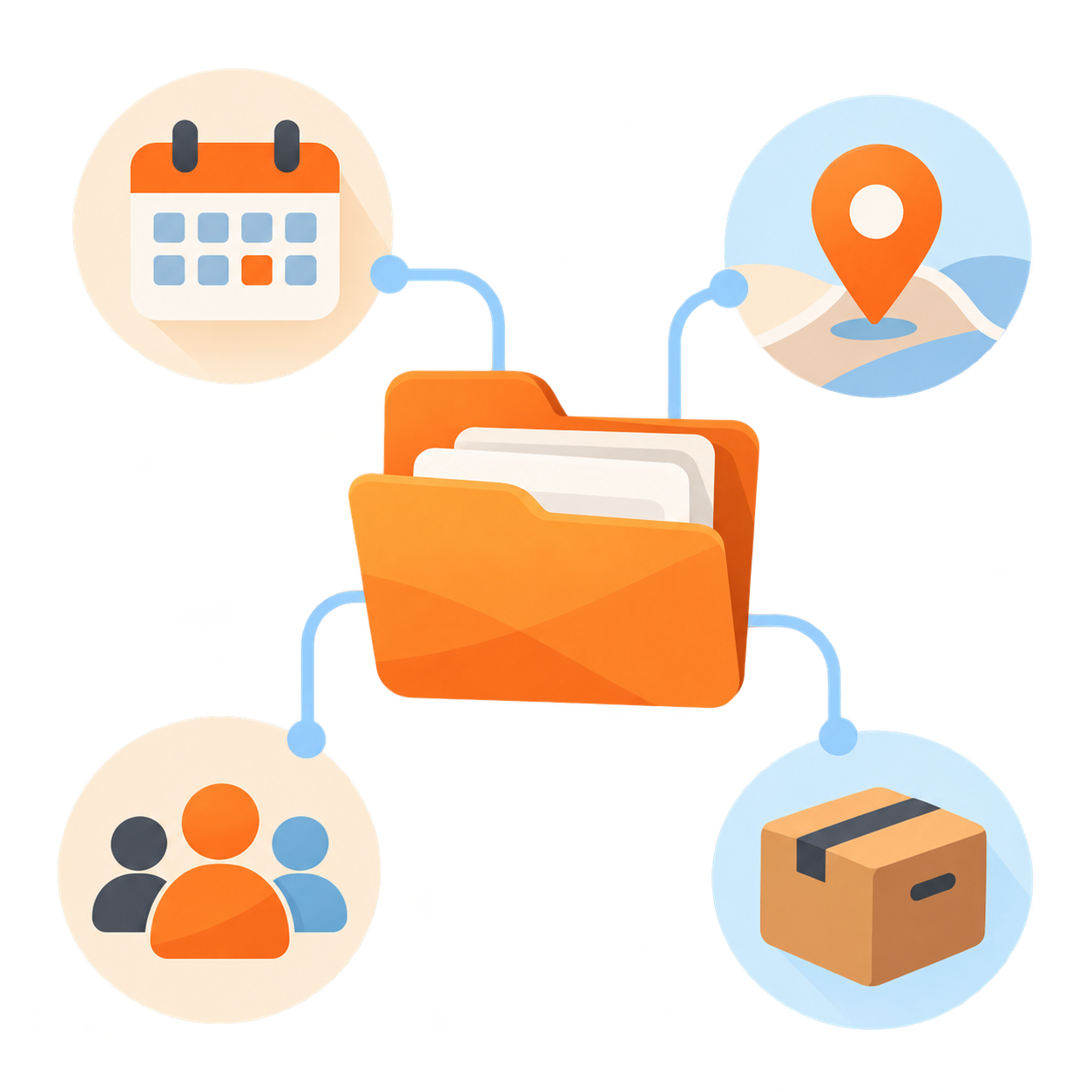 Programme records connected around shared operational context.